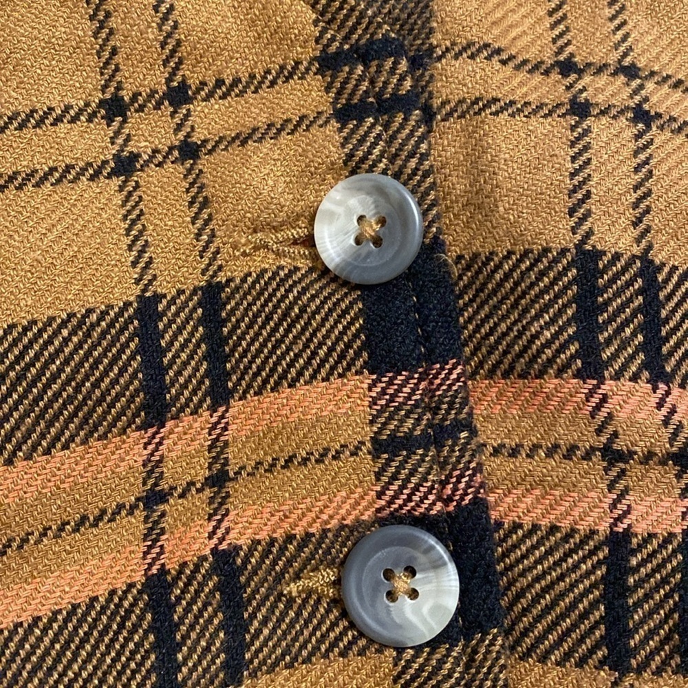 Free people We the free plaid micro vest waistcoat NWOT - Picture 5 of 9